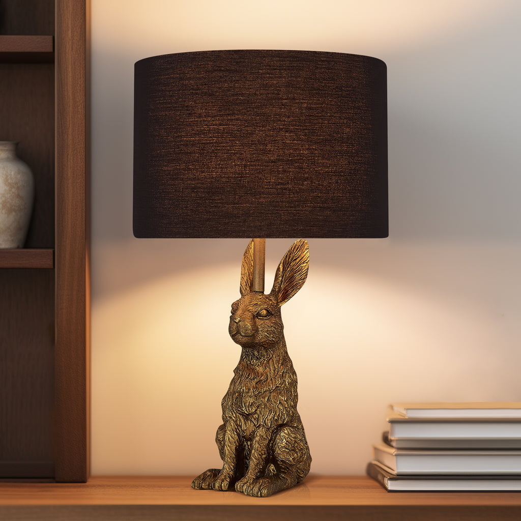 The Second Light Rabbit Rabbit Sitting Table Lamp - Gold – Lexi Lighting