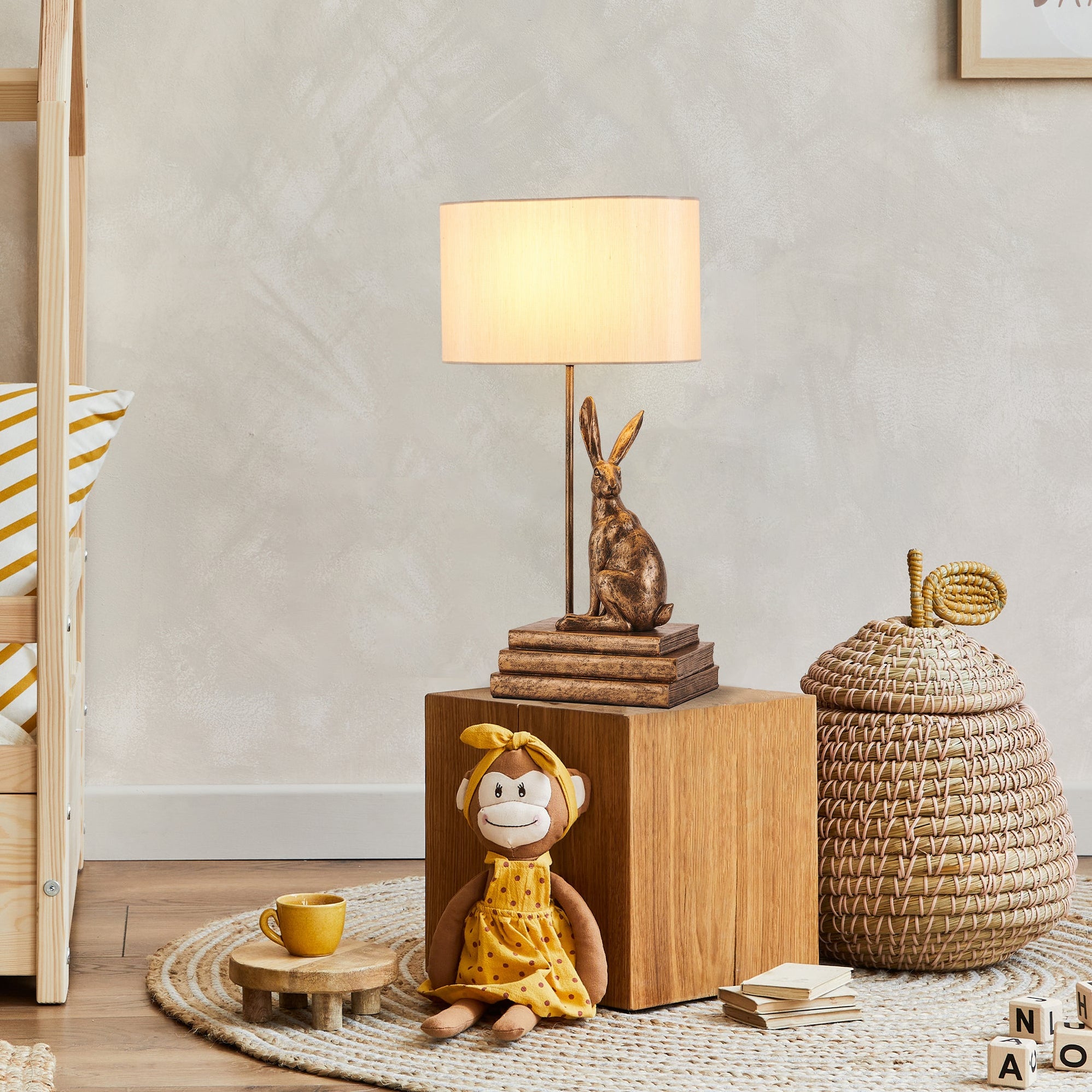 Rabbit Regal Table Lamp - Gold/Silver – Lexi Lighting