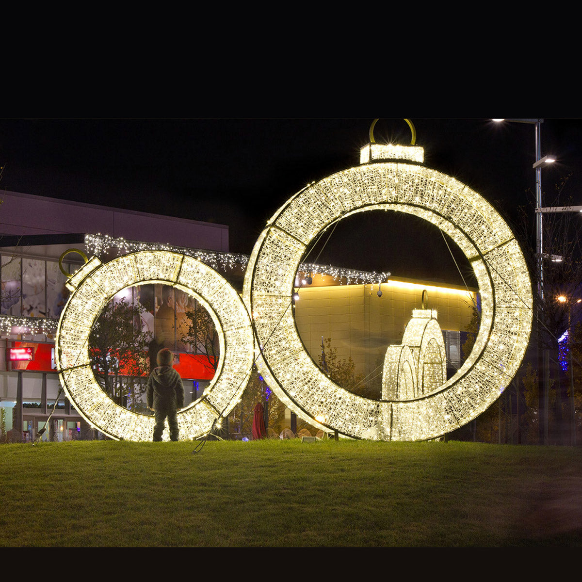 3D Ring - 1.5M - Large Wedding Festival Display Lights - Outdoor Decor ...