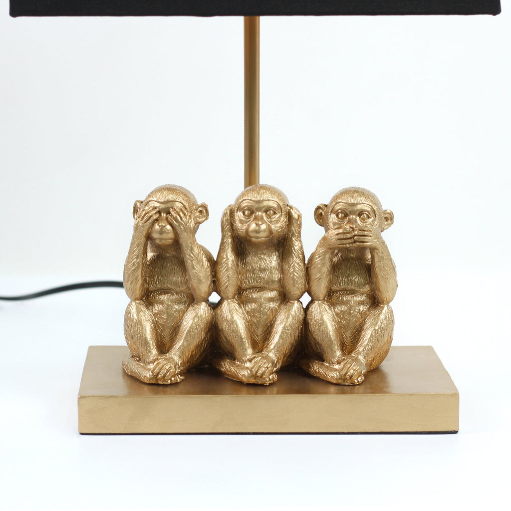 Three Monkey Table Three Wise Monkeys Table Lamp – Lexi Lighting