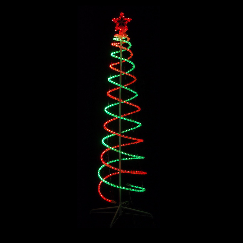 2.1M LED Double Spiral Tree 4 Colour Options Lexi Lighting