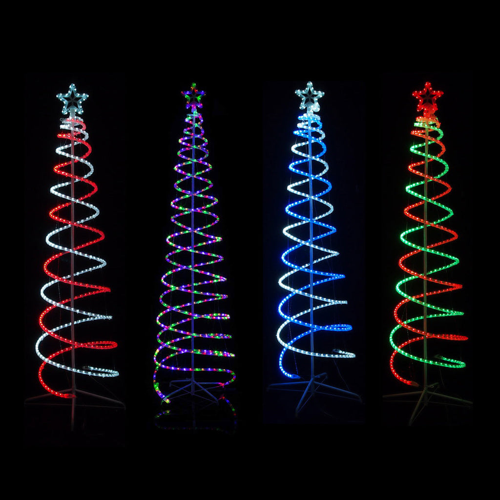2.1M LED Double Spiral Tree - 4 Colour Options – Lexi Lighting