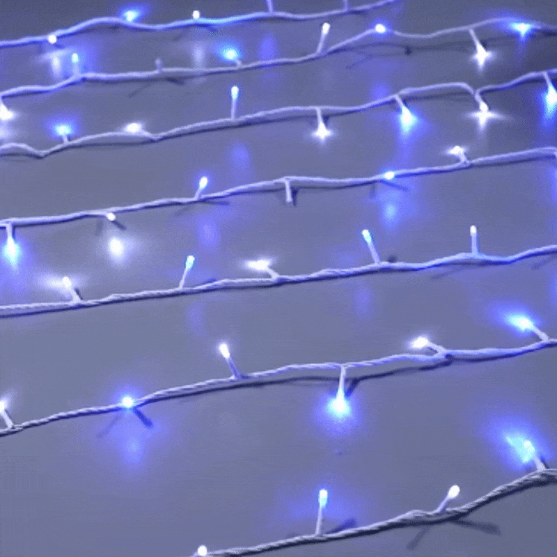 400 Sparkle LED Connectable String Light White Cable Lexi Lighting