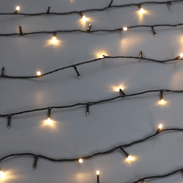 400 Sparkle LED Connectable String Light - Black Cable – Lexi Lighting