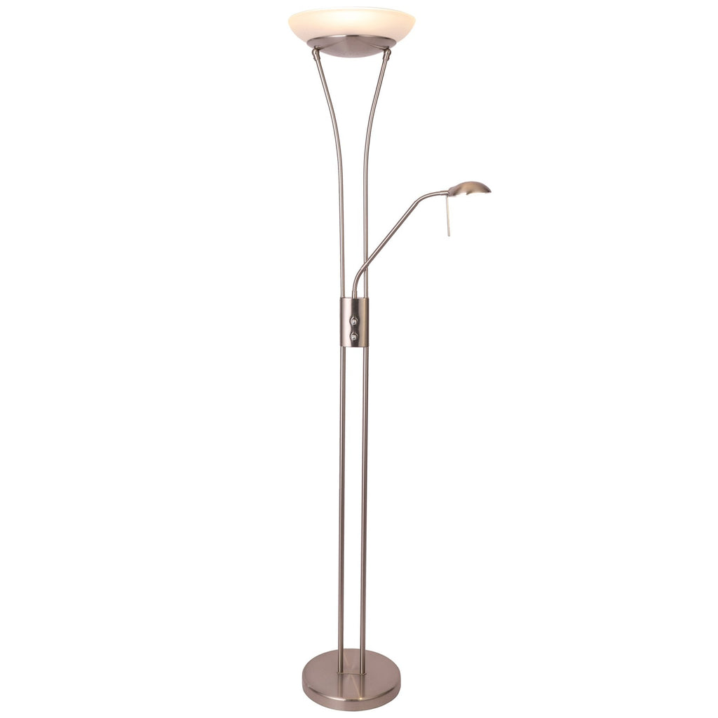 Reed LED Mother & Child Floor Lamp - Satin Chrome – Lexi Lighting